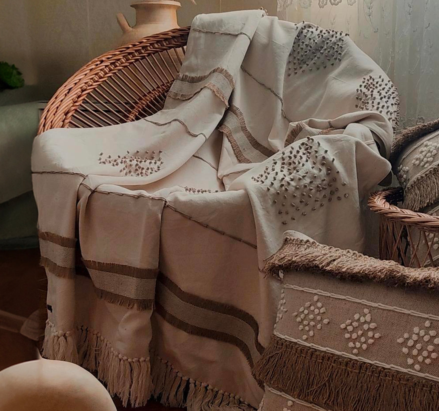 Grace Hand-Woven Sofa Throw - Main Image