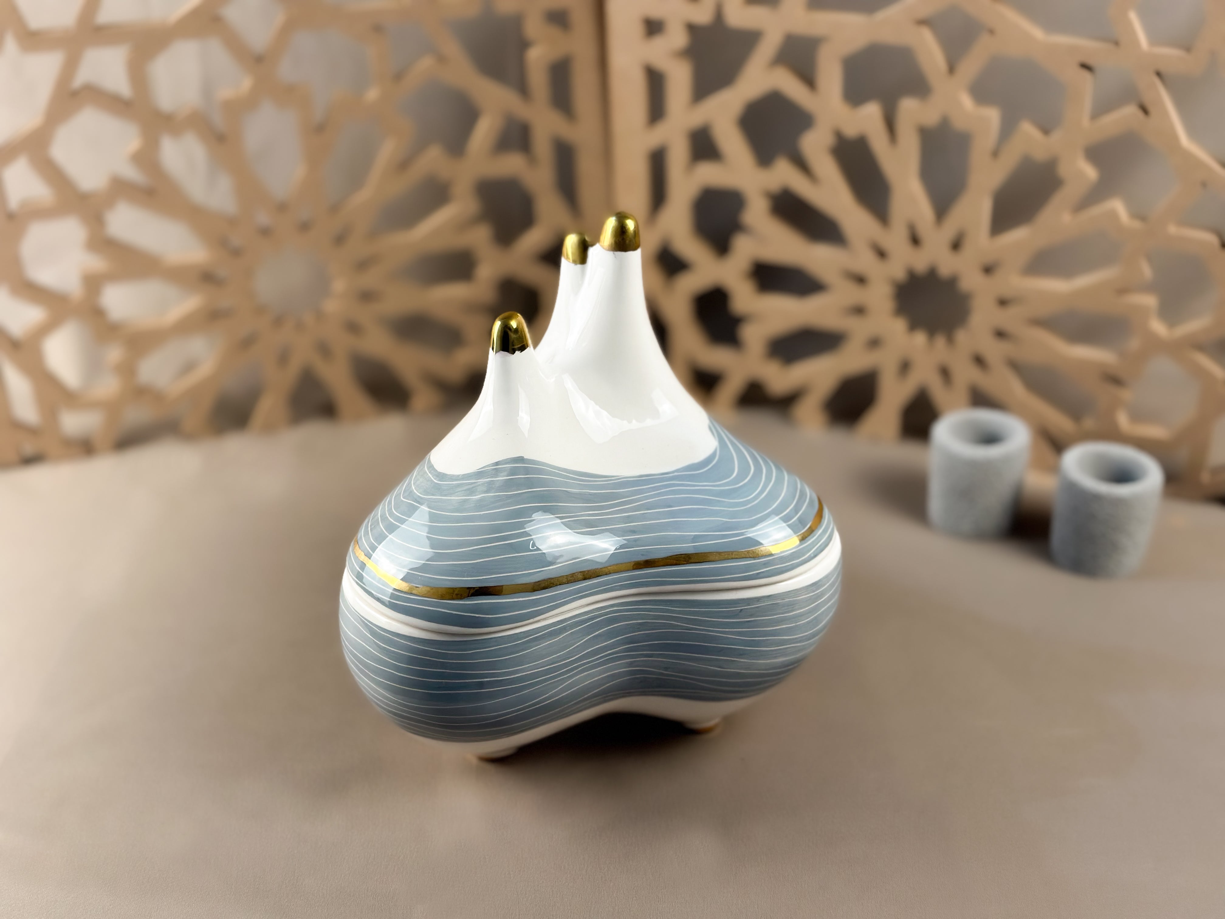 Powell Decorative Bowl with a sleek, modern design and refined finish, perfect for adding a stylish accent to any space.